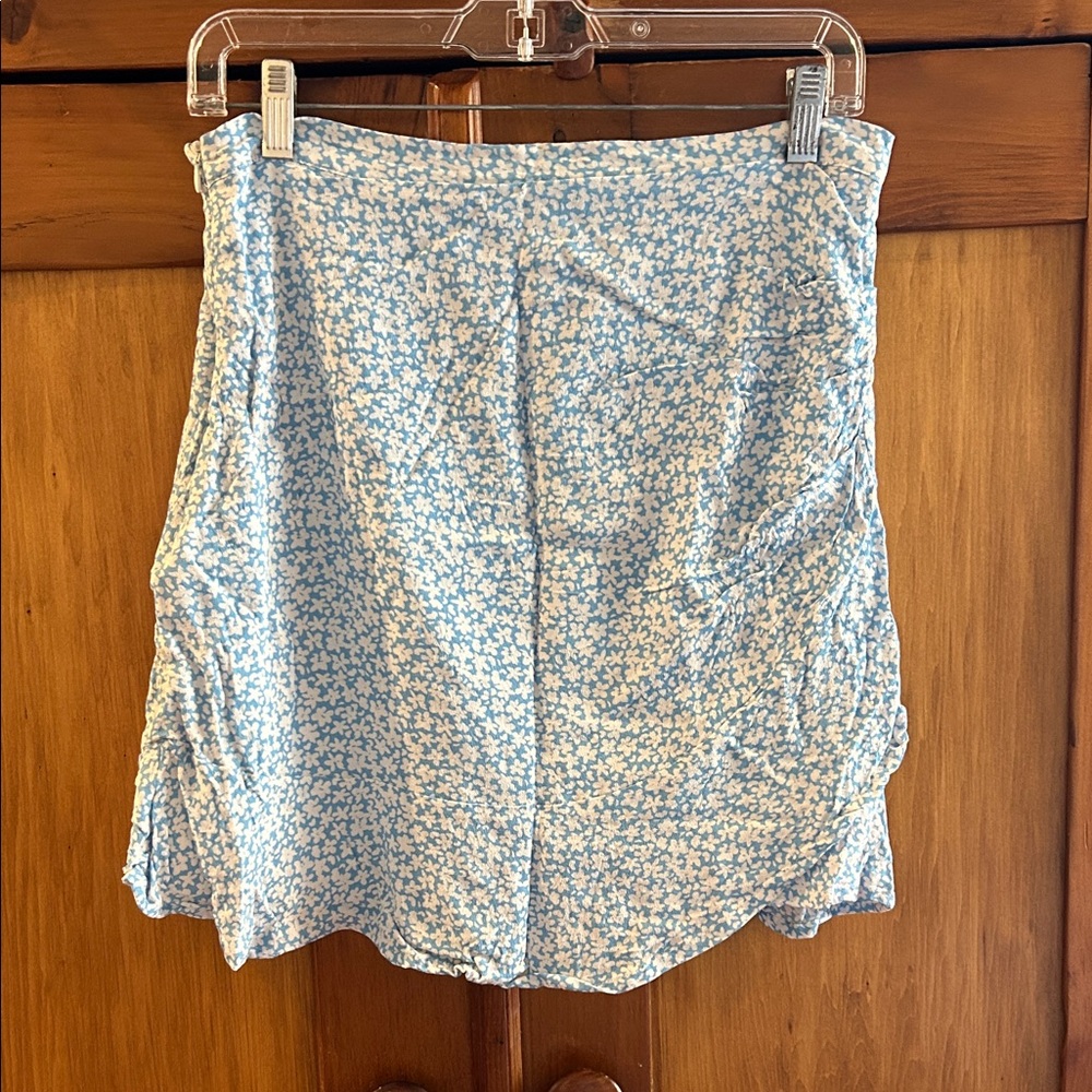 Altar'd State Blue Floral Mini Skirt - Picture 3 of 4